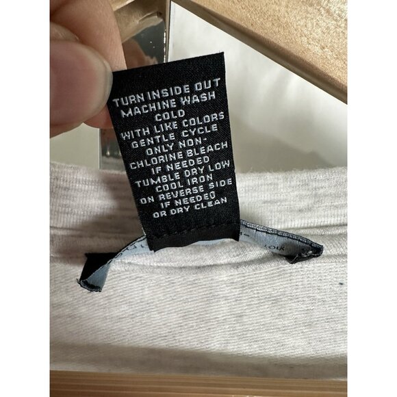 Joan Vass New York Gray Floral Sweater Women’s XL Stretch Knit Crew Neck - Picture 7 of 7